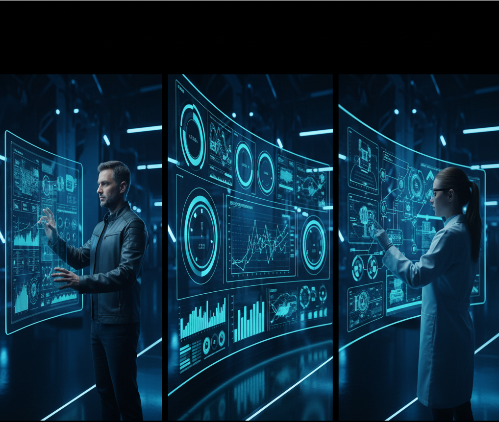 Interfață cinematică cu fluxuri Info Intelligence